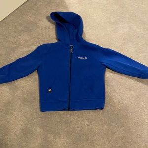 Blue size 3T Polo Ralph Lauren hooded sweatshirt